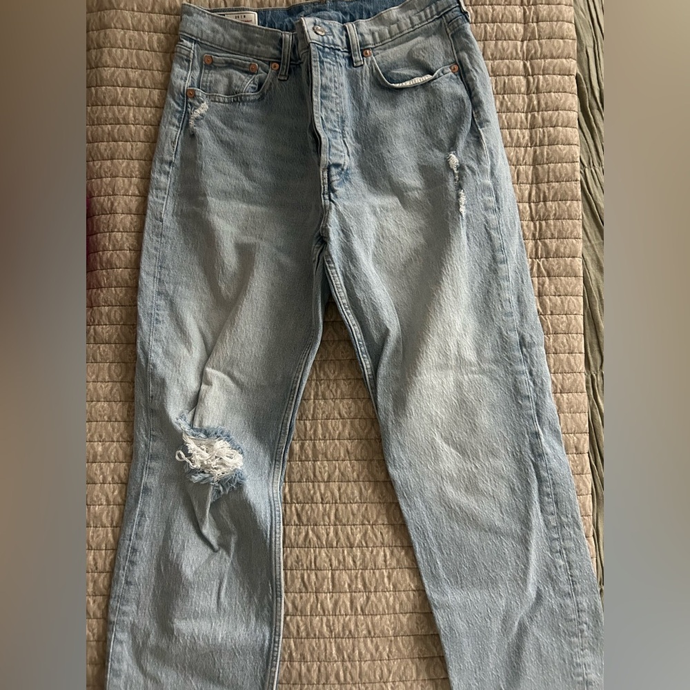 Gap Cheeky Straight High Rise Ripped Jean - Picture 3 of 3